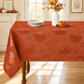 Smiry 60x140 Inch Thanksgiving Jacquard Rectangle Table Cloth for Fall
