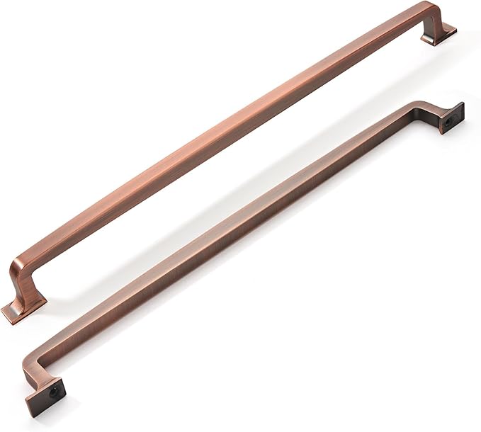 khtumeware | Appliance Handle Pull | Brushed Antique Copper | 18 in (457 mm) Center-to-Center Drawer Pull | 1 Pack| Kitchen and Bathroom Cabinet Hardware | Furniture Hardware