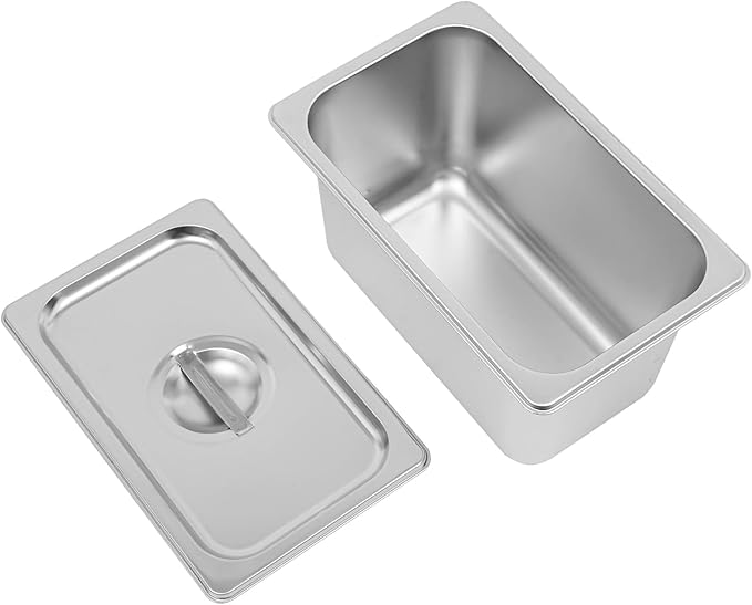 DYNAMI 110V 1500W Commercial Buffet Food Warmer,Large Capacity 4 Pan(4 * 4.8QT) Stainless Steel Electric Countertop Steam Table with Intelligent Thermostat Design,for Parties Buffet Catering