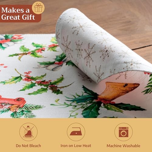 Maison d' Hermine Placemats Set of 4 Reusable 100% Cotton (13"x19")