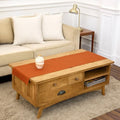 Solino Home Cotton Linen Table Runner Cinnamon Hemstitch, 14 x 48 in