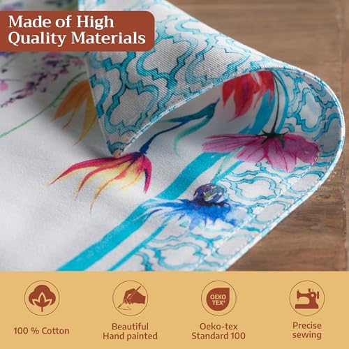 Maison d' Hermine Placemats Set of 4 Reusable 100% Cotton (13"x19")