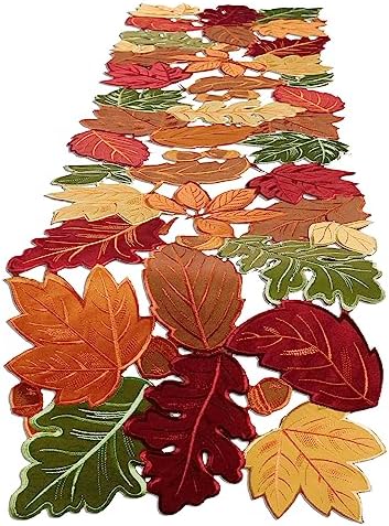 Simplebrand Harvest Fall Table Runner 120 Inches Long for Thanksgiving
