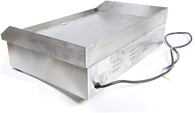 3000W Commercial Electric Griddle Grill, 29" Flat Top Grill Non-Stick Teppanyaki Griddle Grill Stainless Steel Sizzling Grill Plate with Adjustable Temperature 2-Control 122°F-572°F