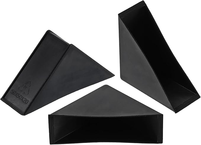 uxcell 20Pcs Plastic Corner Protectors 20x70mm Right Angle Shape Glass Corner Guards Cushion for Corner Protection of Glass, Mirror, Tile, Black