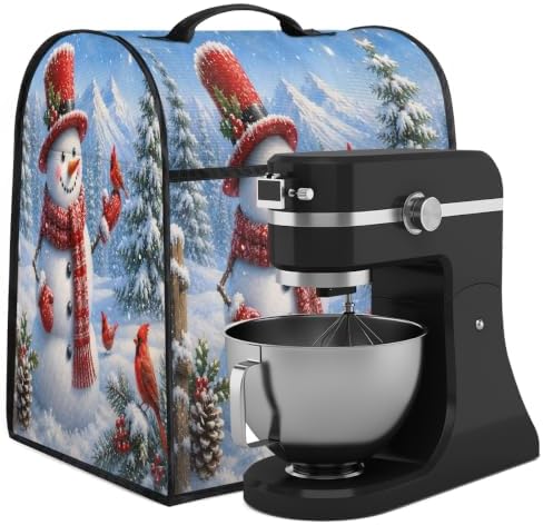 Christmas Kitchen Aid Cover Foldable Washable Stand Mixer Dust Cover
