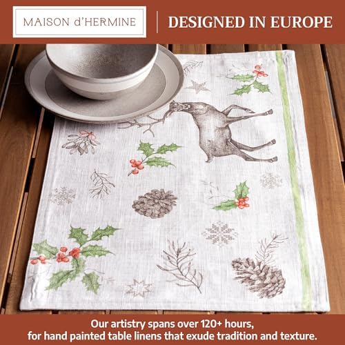 Maison d' Hermine Placemats Set of 4 Reusable 100% Cotton (13"x19")