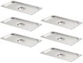 CURTA 6-Pack 1/3 Size Steam Table Pan Cover, Lid with Handle, NSF, Hotel & Catering Food Cover
