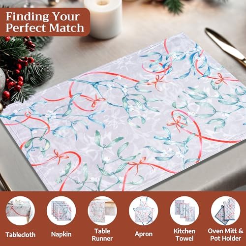 Maison d' Hermine Placemats Set of 4 Reusable 100% Cotton (13"x19")