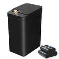 Bathroom Automatic Trash Can, 4 Gallon Touchless Motion Sensor Small Garbage Can with Lid Smart Electric Narrow Waterproof Garbage Bin for Bedroom Office, Black