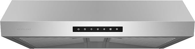 Hauslane Range Hood 30" Under Cabinet,3-Way Venting Kitchen Range Hood | Heavy Duty Hood Range, Quiet Vent Hood | Dishwasher Safe Baffle Filters, Stainless Steel Range Hoods PS60