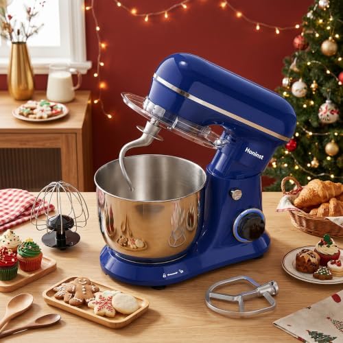 Honinst 4QT Electric Stand Mixer, 10-Speed Tilt-Head Compact Kitchen Mixer