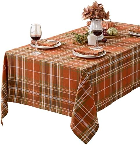Thanksgiving Culloden Plaid 60 x 120 Inch Rectangle 100% Cotton Tablecloth