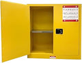 Flammable Safety Cabinet, 43" W x 18" D x 44" H, Suitable for Storing up to 30 Gallons, Cold-Rolled Steel fire Resistant Cabinet with Adjustable Shelves, 2 Manual Closing Doors for Industrial Use