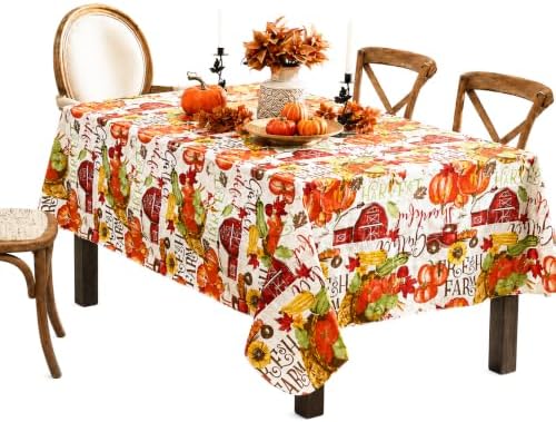 Newbridge Thanksgiving Blessed Harvest 60 x 120 Inch Rectangle Tablecloth