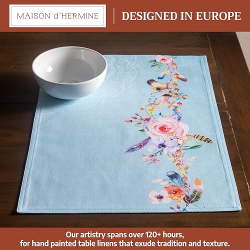 Maison d' Hermine Placemats Set of 4 Reusable 100% Cotton (13"x19")