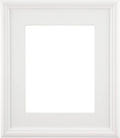 Creative Mark Plein Air Style Frame, White, 8x8-2.75" Wide Moulding with 1/2" Rabbet Depth, Open Back W/O Glazing, Museum Quality, For Art Panels, Stretched Canvas, Pictures & More