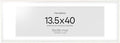Homeforia 13.5x40 White Wood Picture Frame, High End Oak 13.5x40 Panoramic Poster Frames with Mat 10x30 Art, 13.5 x 40 Wooden Frame Matted to 10 x 30, 40x13.5 Frame, Tempered Glass, Wall Kit, Set of 1