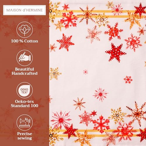 Maison d' Hermine Placemats Set of 4 Reusable 100% Cotton (13"x19")