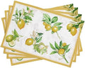 Maison d' Hermine Placemats Set of 4 Reusable 100% Cotton (13"x19")