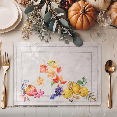 Maison d' Hermine Placemats Set of 4 Reusable 100% Cotton (13"x19")