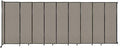 Wall-Mounted Sliding StraightWall Room Divider | Adjustable Widths | Locking Wheels | Room Separator | Up to 19'9" Wide x 7'6" Tall Warm Pebble Fabric Panels