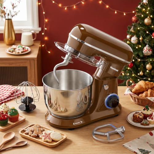 Honinst 4QT Electric Stand Mixer, 10-Speed Tilt-Head Compact Kitchen Mixer