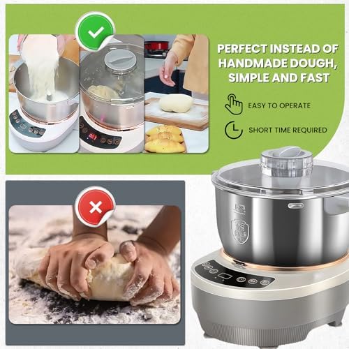 7L/7.37qt Dough Maker with Ferment Function, Electric Dough Maker