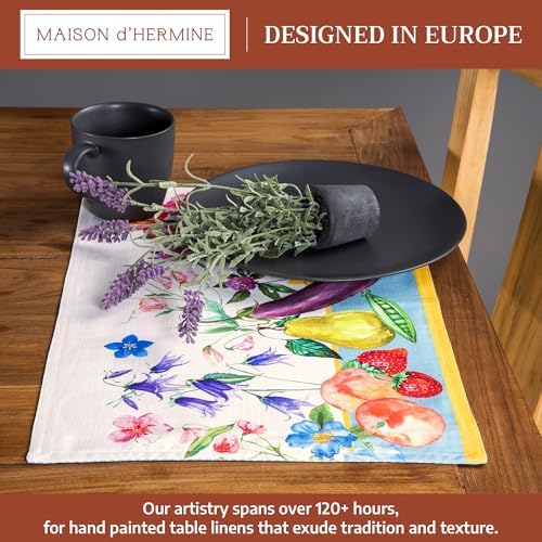 Maison d' Hermine Placemats Set of 4 Reusable 100% Cotton (13"x19")