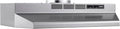 Broan-NuTone F4024SF Inch Fingerprint Resistant Convertible, 230 Max Blower CFM, 24", Stainless Finish with PrintGuard Under-Cabinet Range Hood
