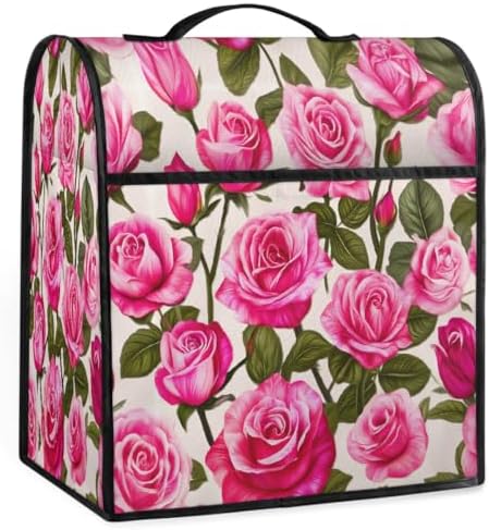 Rose Pink Kitchen Aid Covers Foldable Washable Stand Mixer Dust Cover