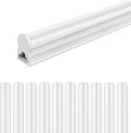 LightingWill LED Shop Light 3FT 14W, Natural White 4000K, Linkable T5 Integrated Fixture, Utility LED Ceiling and Under Cabinet Light, Corded Electric with Built-in ON/Off Switch, 10 Pack