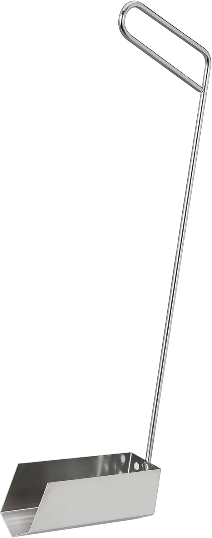 Deep Fryer Strainer Crumb Scoop 750°F Heat-Resistant V-Shaped Fryer Cleaner Food Crumb Cleaning Tool for Commercial Fryers Long Handle with Drain Holes for Oil Filtration,1 PCS