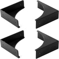 Pack of 4 Antique Zinc Alloy Box Corner Protector Edge Safety Guard Cabinet Furniture Corner Bumpers (No Printing Black)