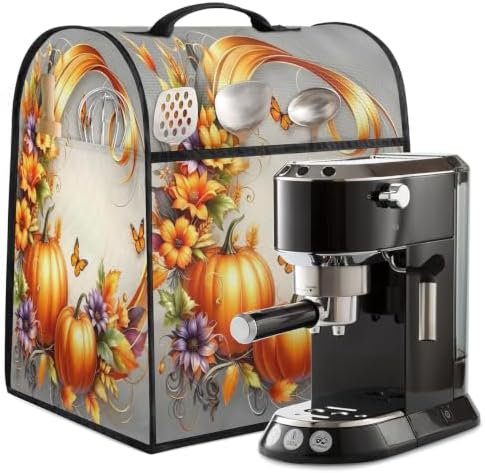 Fall Pumpkins Kitchen Aid Covers Foldable Washable Stand Mixer Dust Cover