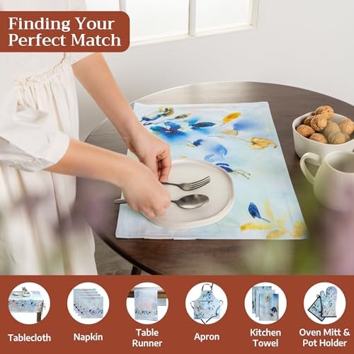 Maison d' Hermine Placemats Set of 4 Reusable 100% Cotton (13"x19")