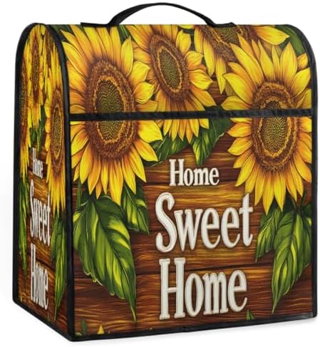 Sunflowers Wood Kitchen Aid Covers Foldable Washable Stand Mixer Dust Cover