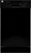Kenmore 22-14709 18" Compact Built-In Dishwasher - UltraWash Plus, TurboDry, EasyFlex Third Rack & SmartWash - 10 Place Settings - 45 DBA - ENERGY STAR Certified - 18" - Black