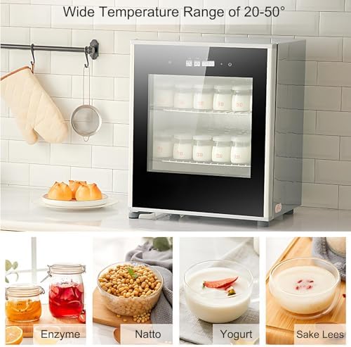 40L Electric Dough Proofer Box, Adjustable Temperature & Humidity Control, Removable Bread Proofing Machine for Perfect Home Baking, 220V Automatic Timer