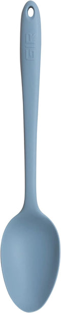 GIR: Get It Right Silicone Cooking Spoon - 13-In Slate - Heat Resistant up to 425°F & Seamless Nonstick Design - Ergonomic Grip & Multipurpose Mixing Spoon