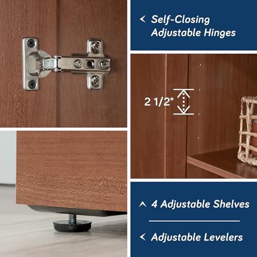 Sauder HomePlus Storage Cabinet/ Pantry cabinets, Sienna Oak finish