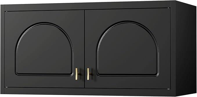 Wall Upper Storage Cabinet,Metal Bathroom Wall Mounted Cabinet,15 Inch Storage Cabinets for Basement,Livingroom Home Office