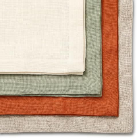 Solino Home 100% Pure Linen Table Runner Cinnamon Spice, Fete 14 x 90 in