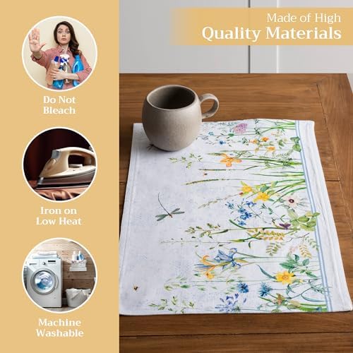 Maison d' Hermine Placemats Set of 4 Reusable 100% Cotton (13"x19")