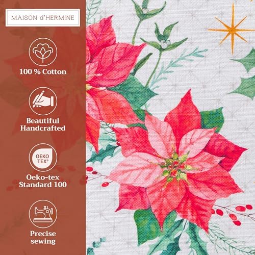 Maison d' Hermine Placemats Set of 4 Reusable 100% Cotton (13"x19")