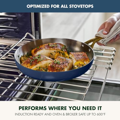GreenPan Stainless Steel Tri-Ply Reserve 10” and 12” Frying Pan Skillet Set