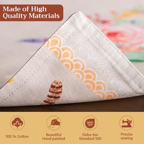Maison d' Hermine Placemats Set of 4 Reusable 100% Cotton (13"x19")