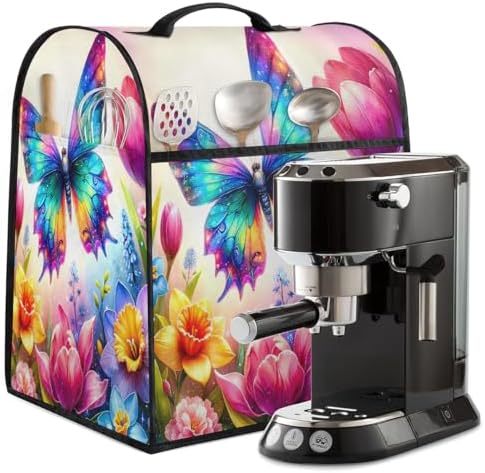 Spring Butterfly Kitchen Aid Cover Foldable Washable Stand Mixer Dust Cover