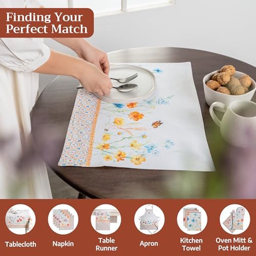 Maison d' Hermine Placemats Set of 4 Reusable 100% Cotton (13"x19")