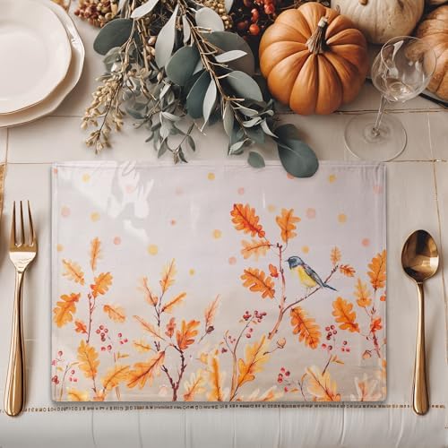 Maison d' Hermine Placemats Set of 4 Reusable 100% Cotton (13"x19")